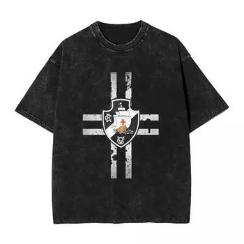 Мъжки T-Shirt Vasco Da Gama, Летни Тениски В Уличном Стил С Черно Мастило, Свободна Тенденция Тениска За Мъже, Върхове С Шарени, Големи Размери