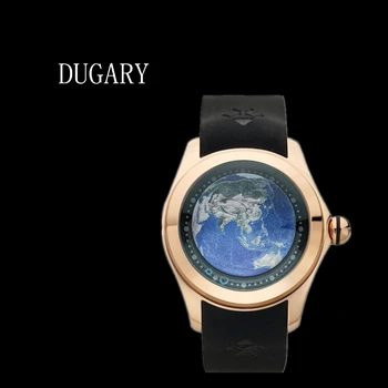 Мъжки автоматични механични часовници DUGARY, водоустойчив модерен бизнес мъжки ръчен часовник от пузырчатого стъкло, елегантен Relogio Masculino