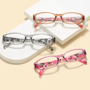 Мъжки И женски полнокадровые очила за четене със синьо принтом, квадратни очила за далекогледство, оптични очила за очила