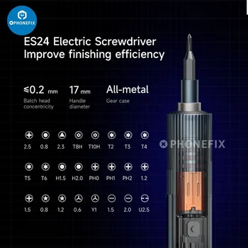 Набор от електрически отвертки XZZ ES24, точност инструмент за ремонт на цифров мобилен телефон, компютър, Многофункционален домакински набор от инструменти 