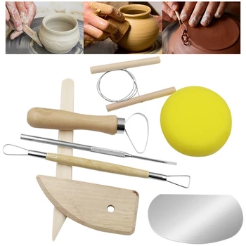 Набор от инструменти за скулптура от полимерна глина, 8 бр., професионална дърворезба, набор от инструменти за скулптура от полимерна глина, набор от инструменти за скулптура от глина за начинаещи