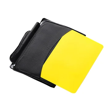 Набор от съдийски картон, червен картон жълт картон с две метални судейскими малко екстри за футбол.