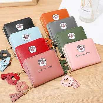 Най-новият креативен Корейски женски портфейл, чанта с цип, портфейл, джоб за карти, лесна и универсална женска чанта с размери габаритными