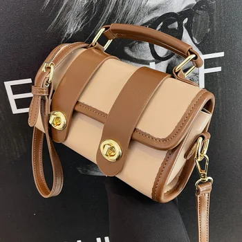 Нов стилен модерен Бостонская чанта за жени, темпераментен луксозна дамска чанта-месинджър, реколта прости ниша чанти