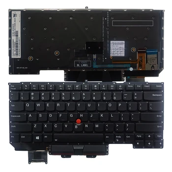НОВАТА клавиатура за лаптоп на американски/английски език за Lenovo ThinkPad X1 Carbon 5th Gen 2017 20HQ с подсветка 20HR