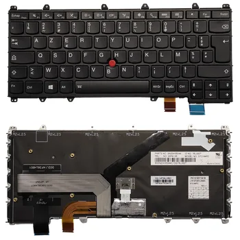 Новата клавиатура на френски език за лаптоп Lenovo Thinkpad Yoga 260 X370 X380 с подсветка