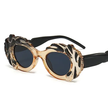 Нови Кръгли очила в стил Пънк Женски Реколта Луксозни Нюанси UV400 Модерни Мъжки Слънчеви Очила за активен отдих