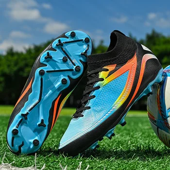 Нови футболни обувки за възрастни мъже TF/FG, професионални мини женски футболни обувки, детски улични футболни маратонки-високо качество
