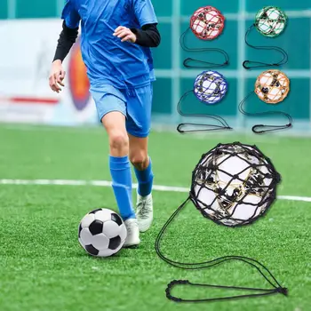Окото чанта за футболни тренировки, инструмент за практикуване на футбол, мрежа за футболна топка, кикър, футболен треньор за един по футбол за младежи