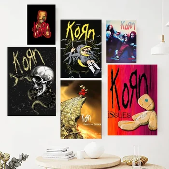 Плакат на рок-групата Korn, картини за стена, модел за интериора на хола, украса на стаята