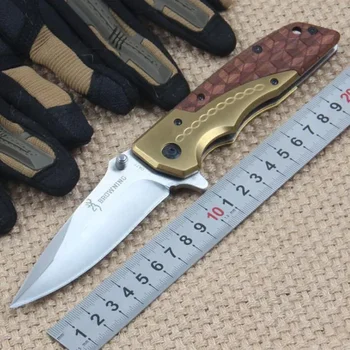 Походный сгъваем нож, джобен размер, висока твърдост, преносим, за оцеляване, за самозащита на открито, стоманени военно-тактически ножове за мъже