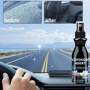 Препарат за почистване на предното стъкло от замъгляване на автомобилното стъкло, 80 мл, продължително интензивно средство за защита от замъгляване, Clear Vision, препарат за почистване на предното стъкло и в салона