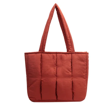 Просто дизайнерска памучен чанта-тоут, женствена чанта през рамо, с модерна дамска чанта за крайградски пътувания, женствена чанта от найлон