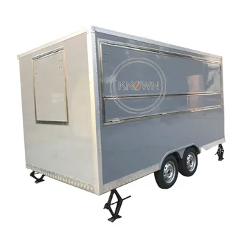 Пътуваща количка за хранене от неръждаема стомана Airtream - трейлър за кейтеринга, микробус за бургери, кафе-сладкарница, ремарке за камион с храна, CE одобрен