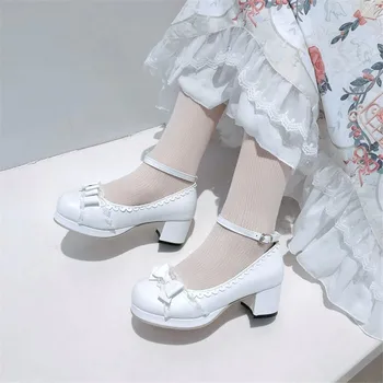 Размер 28-43, женски обувки в стил Лолита 