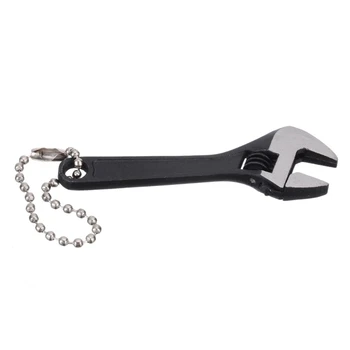 Регулируеми ръчно гаечен ключ Черен гаечен ключ, Мини-размер на контролирани гаечен ключ 0-10 мм Совалка