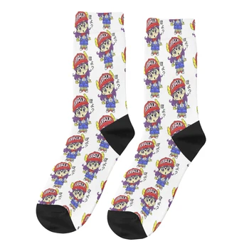 Реколта сладки мъжки чорапи Dr Криза Doctor Arale Унисекс в стил хип-хоп с бесшовным принтом Happy Crew в подарък