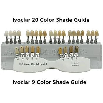 Ръководство За нюанси на белина за зъби Класически Ivoclar Vivadent 9/16/20 Цвят Порцеланов Материал Таблицата за избелване на зъби VITA