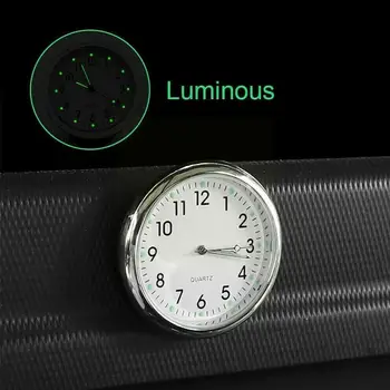 Светлинен часовник с автоматичен сензор, Водоустойчиви часовници за мини-арматурното табло на автомобила, часовници със стилен кварцов скоба, Автомобилни аксесоари, Air Clo B8S4