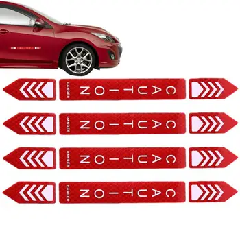 Светлоотразителни стикери Предупреждение за сигурност Водоустойчиви етикети 4шт Самозалепващи автомобилни аксесоари 
