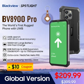 [Световна премиера] Blackview BV8900 PRO Издръжлив смартфон UWB, Хелио P90 Android 13-16 + GB 256 GB 6,5 