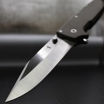 Сгъваем нож COLD SR с дръжка от нейлонового влакна Tanto Pocket Survival Ловни Тактически ножове за нощуване на открито Dropship poin