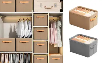 Сгъваема кутия за съхранение в гардероба, многофункционални и сгъваеми кутии за съхранение с дръжка, модерен кутия за съхранение в гардероба за аксесоари за дома