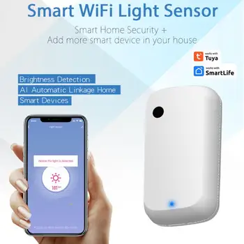 Сензор за осветление на Hristo WiFi, Интелигентен сензор за осветление на дома, линк Управление, сензор за яркост, офис осветление.