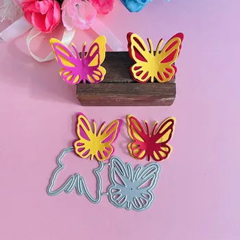 симпатична малка пеперуда, украшающая метални щанци за рязане, Албум за изрезки, Хартиени карти с Релефно, ръчна изработка, ръчно изработени