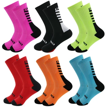 Спортни чорапи Arnech С противоскользящим покритие, Антибактериални Чорапи за Мъже с защита от Мехури, Футболен Чорап с Неплъзгащи Гумена възглавница за захващане, Кошница