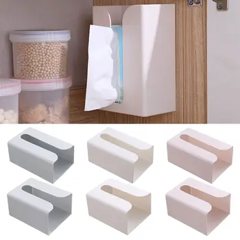 Стенен държач за тоалетна хартия, аксесоари за баня, рафт за полипропиленова хартия без перфорация, Контейнер за самозалепваща хартия, Баня