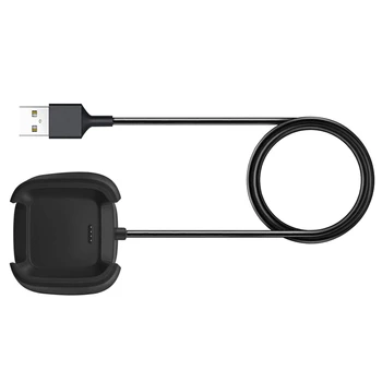 Съвместимо зарядно устройство 2X за Fitbit Versa 2 преносимото USB-кабел за зареждане аксесоари за умен часа Versa 2