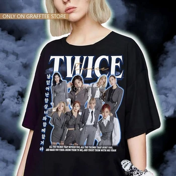 Тениска Twice Tzuyu на Корейския поп-певица, Kpop фенове, Тениска Участник Twice Юнги Намджуна Суги, Корейската Реколта тениска, Тениска Twice Merch