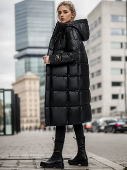 Топло памучен яке за жени през зимата е дълга и модерна вътрешна подплата с плечевыми ремъци, naka памучен яке за жени
