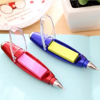 Трайно писалка за писане с каишка/ стикер за водене на бележки, лесна инсталация, модерна многофункционална химикалка химикалка с led подсветка 1.0 mm