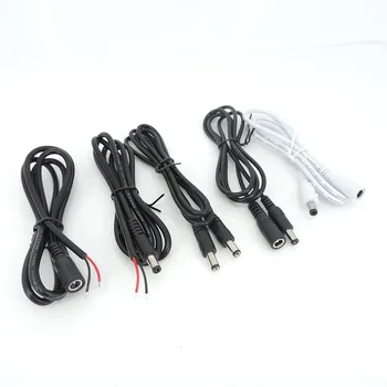 Удлинительный кабел за постоянен ток 5.5 mm x 2,1 мм конектор 1 м, кабел за адаптер на променлив ток за ВИДЕОНАБЛЮДЕНИЕ