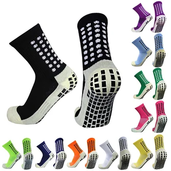 Футболни чорапи на нов стил с кръгла силиконова вендузата, мини футболни чорапи-Спортни Мъжки и Женски Бейзбол чорапи за ръгби