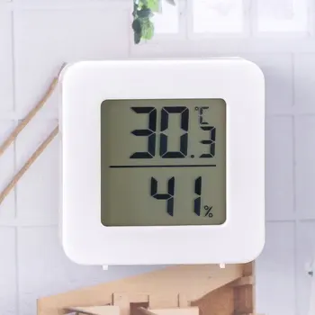 Цифров термометър-влагомер с LCD дисплей, електронен измерител на влажност и температура, за дома, детски, офис. Температура
