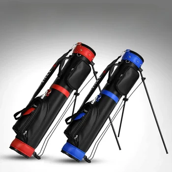 Чанта за голф, Лека чанта за голф, за възрастни, мъжки и дамски преносим голф чанта от изкуствена кожа, здрава чанта за носене, вмещающая 9 стикове
