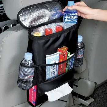 Чанта-хладилник за кола и Чанта за поставяне на седалката с множество джобове за Носене за автомобилни седалки за стайлинг на автомобили Термоизоляционный калъф за авто седалка, Чанта за съхранение