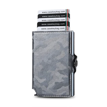 Чантата е от изкуствена кожа, с високо качество, бизнес алуминиева кутия в чантата си, RFID-държач за банкови карти, портфейл за пари