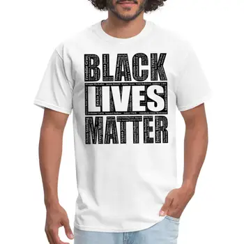 Черна мъжка тениска Lives Matter Names of Victims BLM