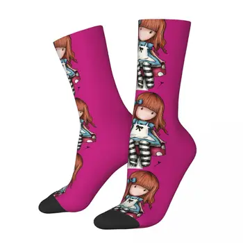 Честит Забавни Мъжки Чорапи Гъби Реколта Harajuku Santoro Gorjuss Уличен Стил, Безшевни Екипажа Луд Чорап Подарък Модел С Принтом
