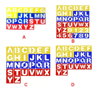 Шаблони с букви на азбуката, Многофункционални учебни пособия, выдолбленный дизайн