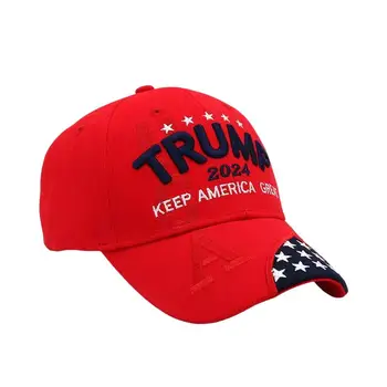 Шапка за президентските избори 2024 г., отлична бейзболна шапка, памучен спортна шапка с регулируема закопчалка
